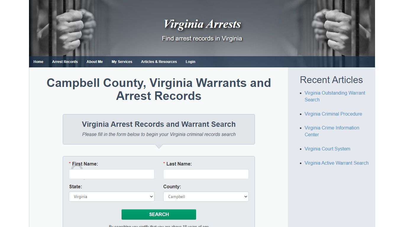 Campbell County, Virginia Warrants and Arrest Records ...